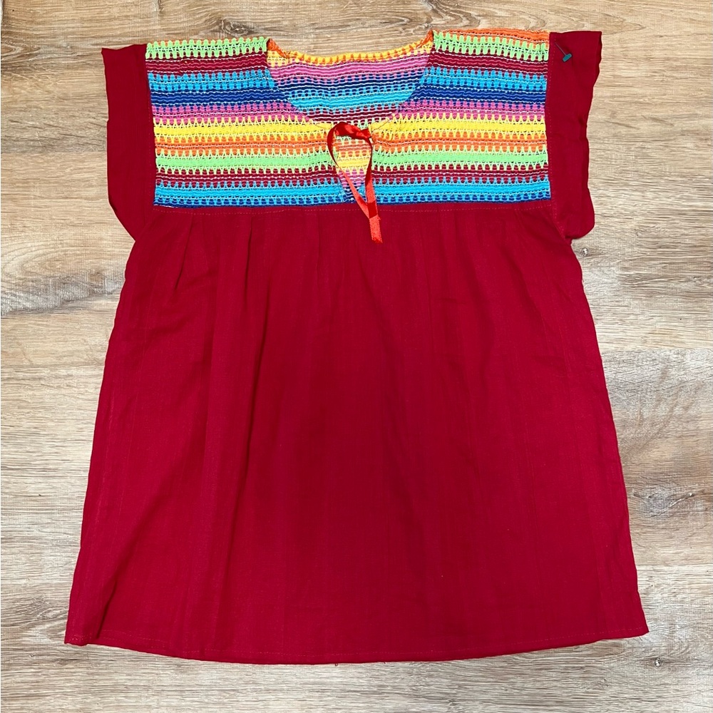 Handmade boho top with crotched detail